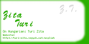 zita turi business card